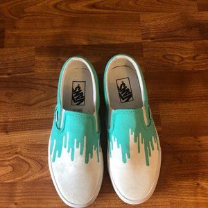 Vans Size 8 slip-on - custom painted - Worn Once